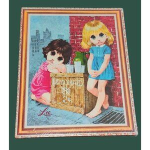 Vintage "Lemonade Stand" Lithograph Art By Lee Big Eyes New Old Stock